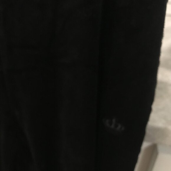 Juicy Couture Track Suit Womens XS Black Velour Sequin Stripe Jacket Pants Set - Picture 12 of 14